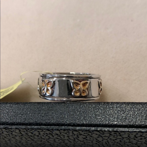 STERLING SILVER BUTTERFLY RING SIZE 6 - Picture 4 of 10
